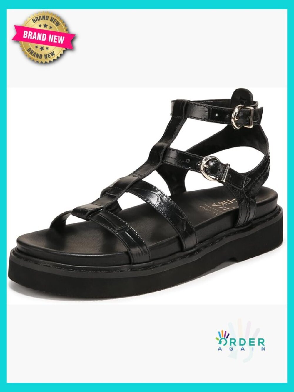 Chic Gladiator Sandal Cushioned EVA Footbed Comfort Supportive Dressy Casual